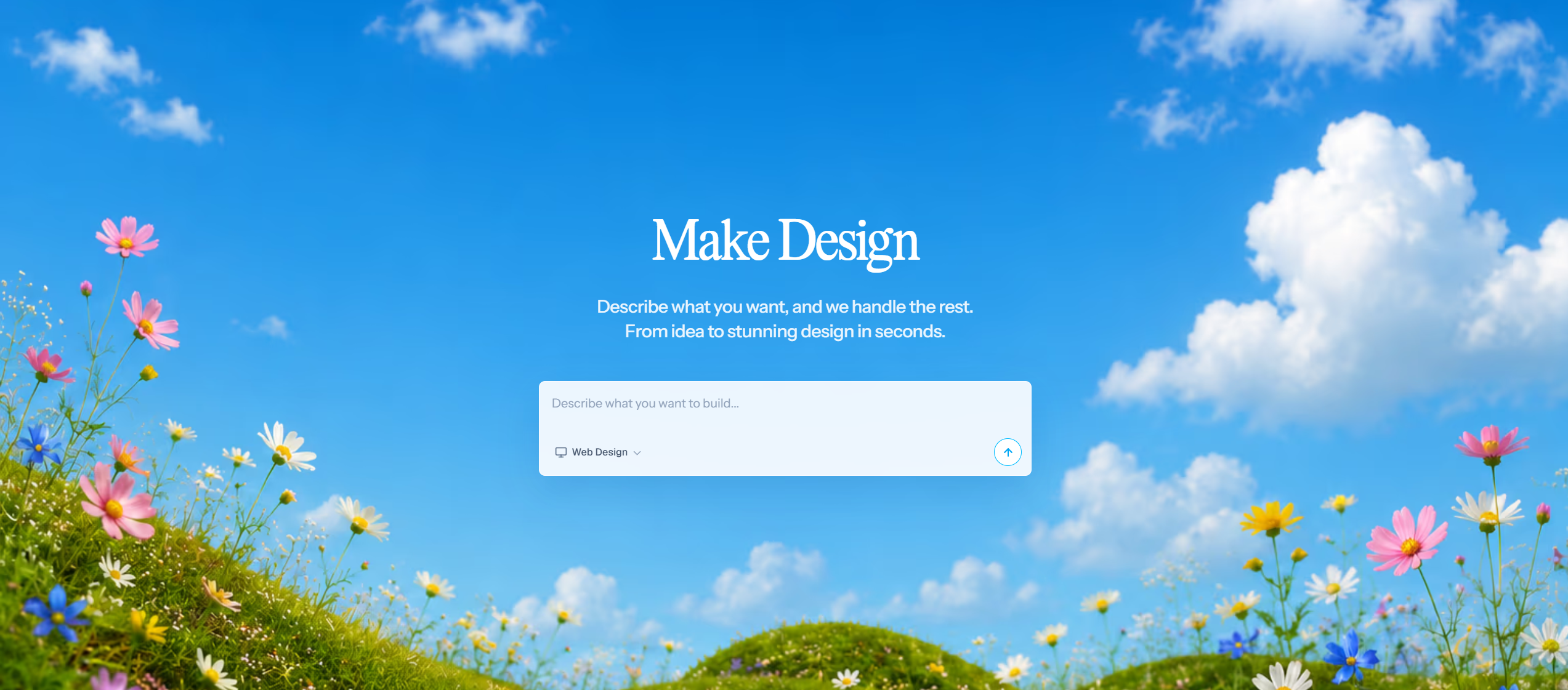 Screenshot of hero make design