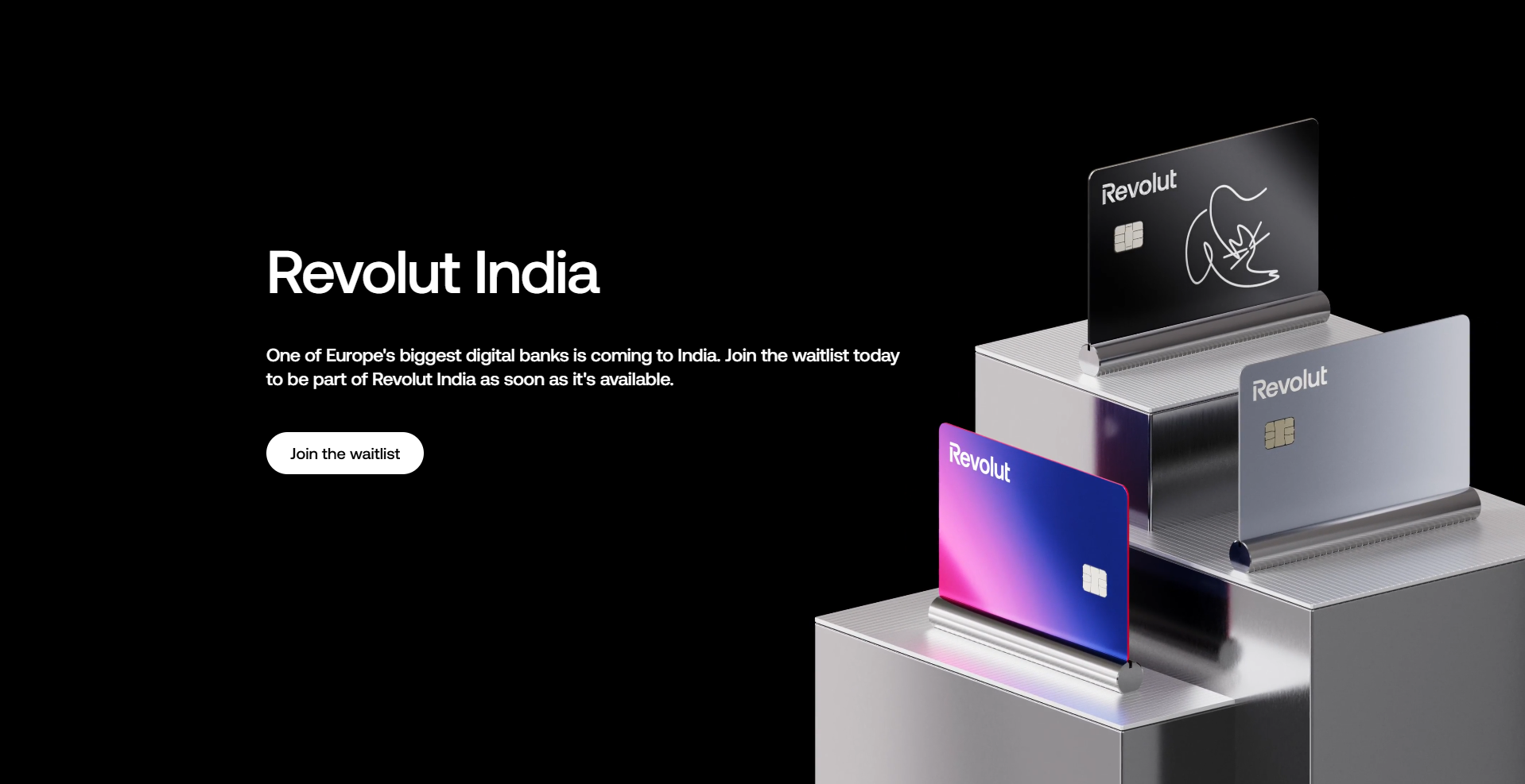Screenshot of hero revolut