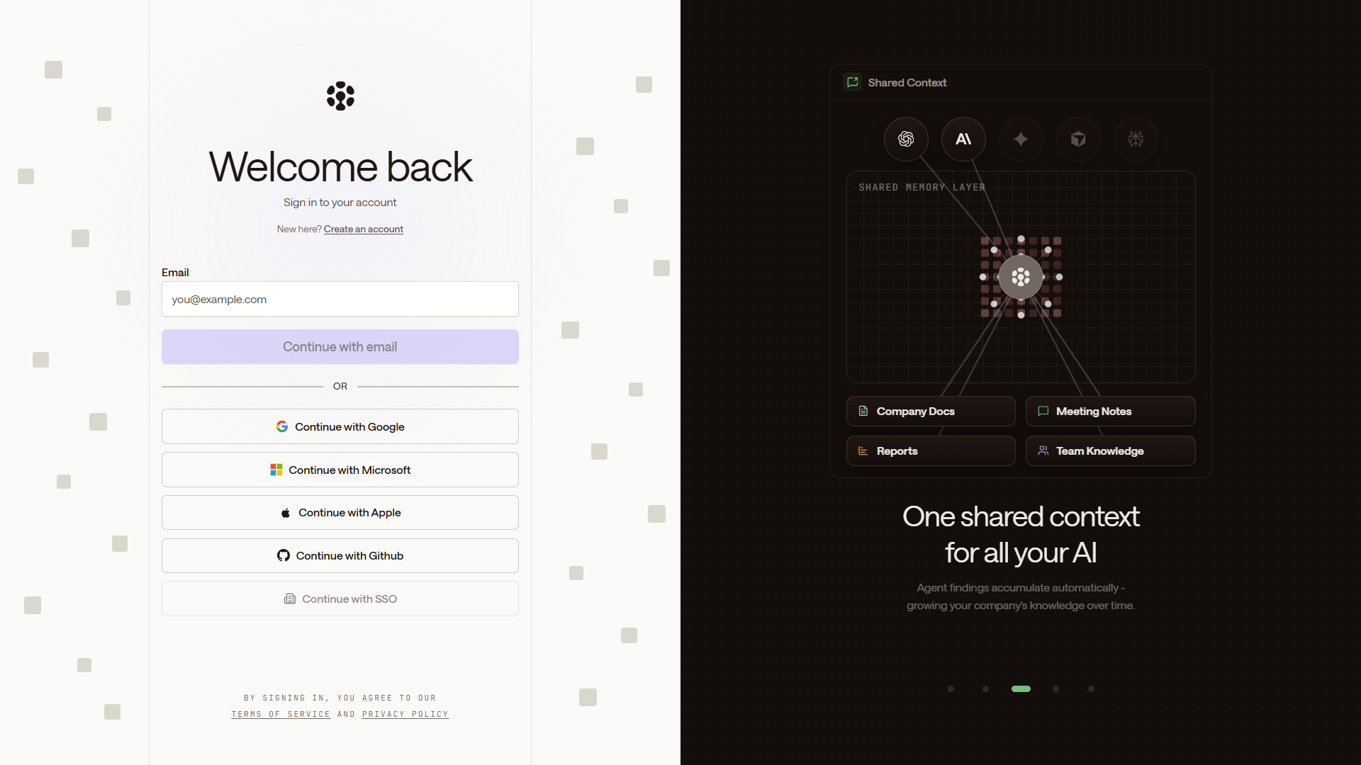Screenshot of auth zaro