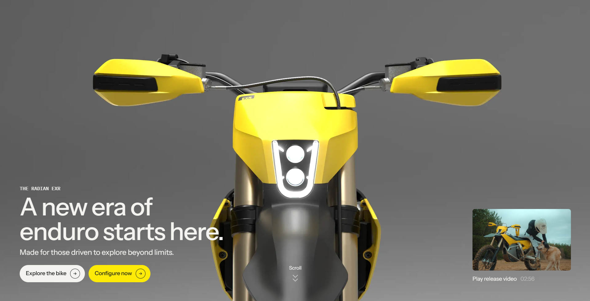 Screenshot of hero radian