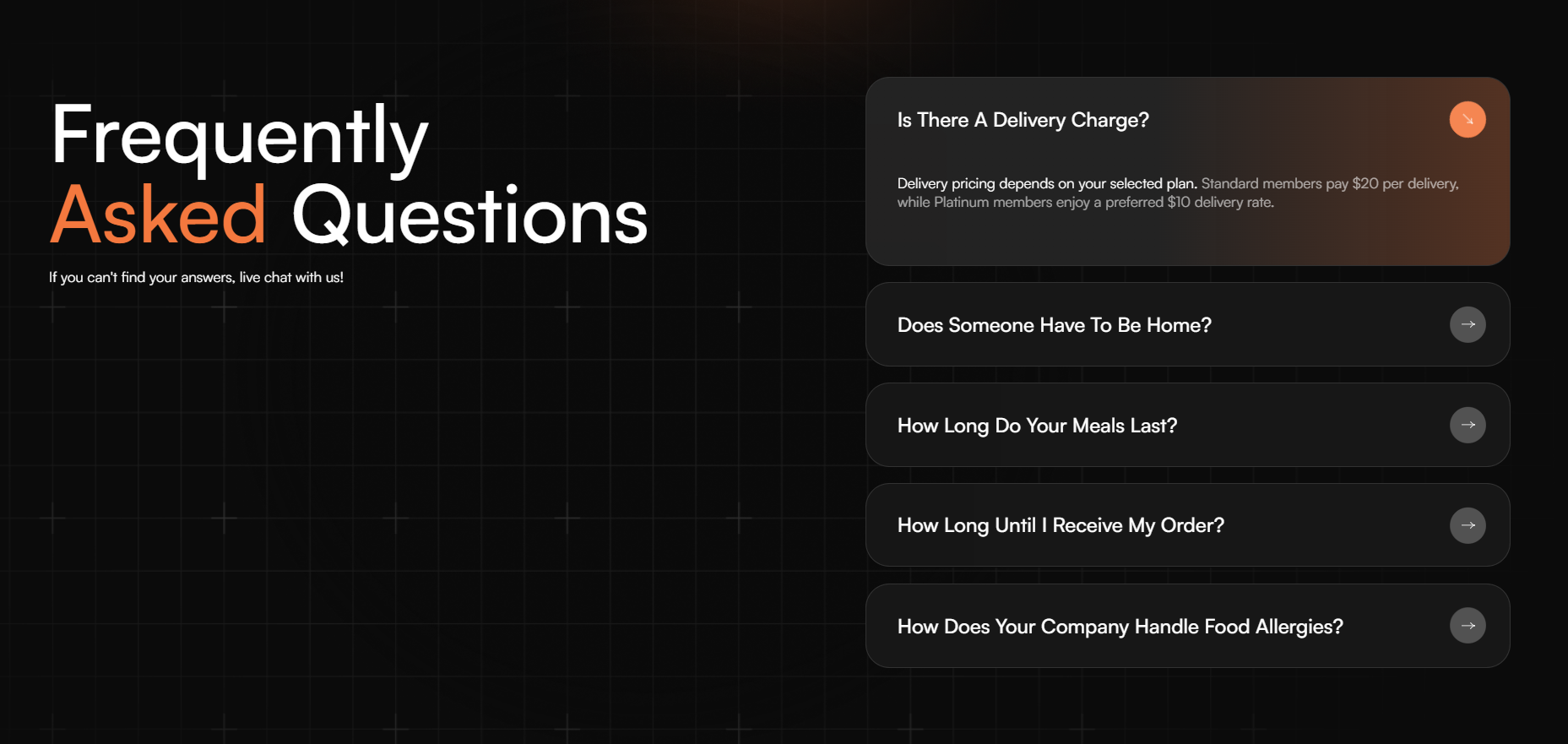 Screenshot of faq eatnaked