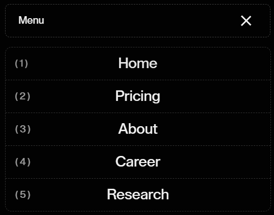 Screenshot of navigation ponder