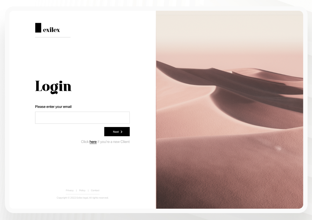 Screenshot of auth exilex
