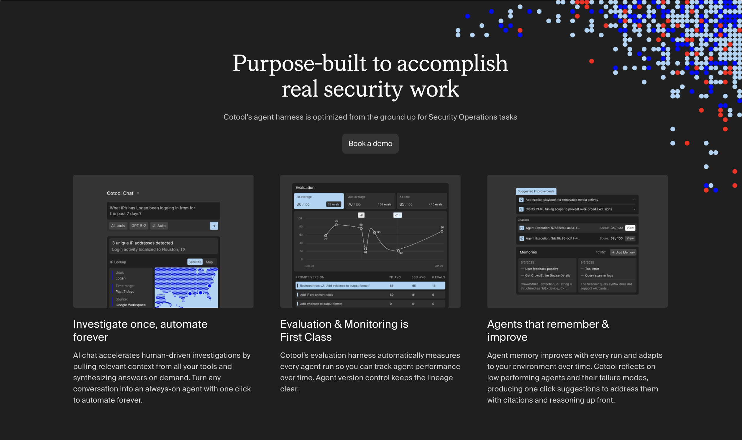 Screenshot of features cotool ai 2