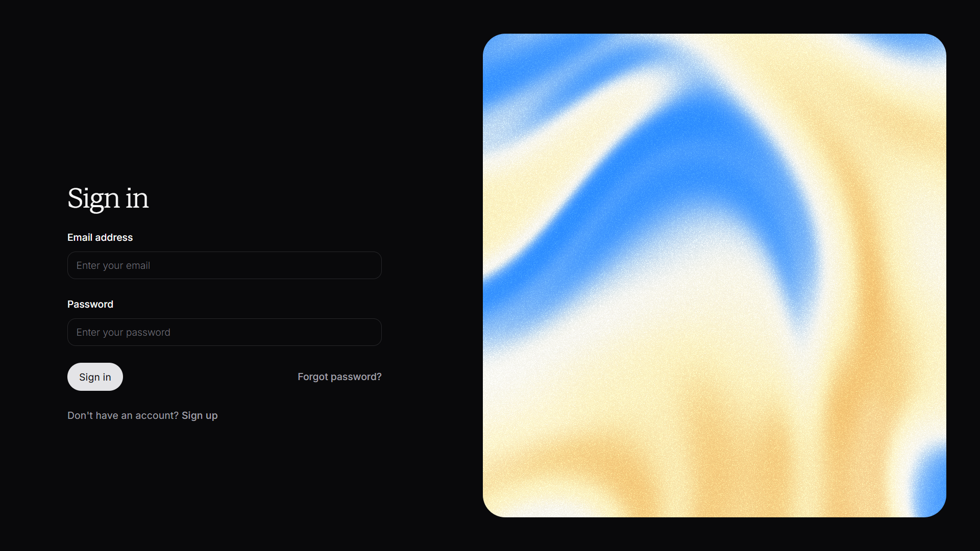 Screenshot of auth handhold